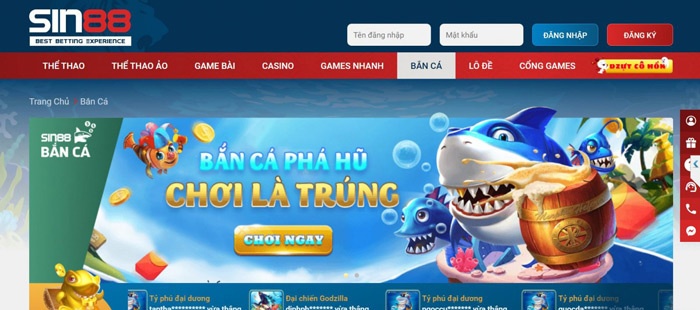 Nhà cái Sin88 – Link vào Sin88 2022- Nhà cái cá cược Số 1