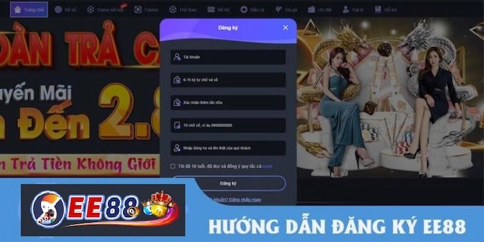 Hướng dẫn đăng ký tài khoản tại EE88