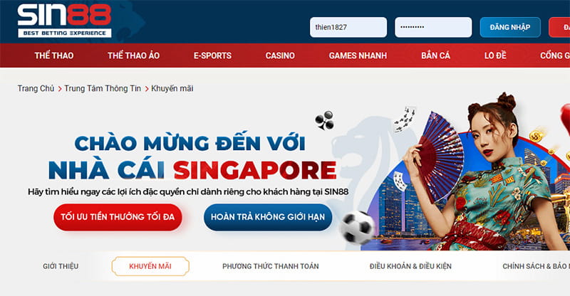 Giới thiệu nhà cái Sin88