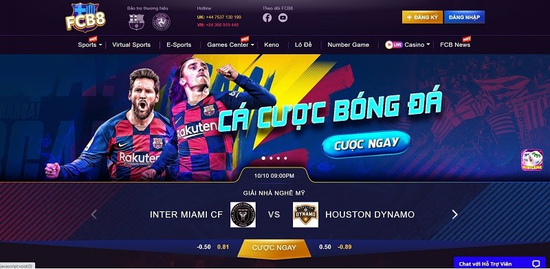 Hướng dẫn đăng nhập tài khoản FCB8